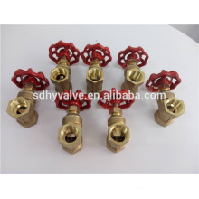 non return brass stem forged PTFE seated 4inch NPT thread brass gate valve regular pressure full port